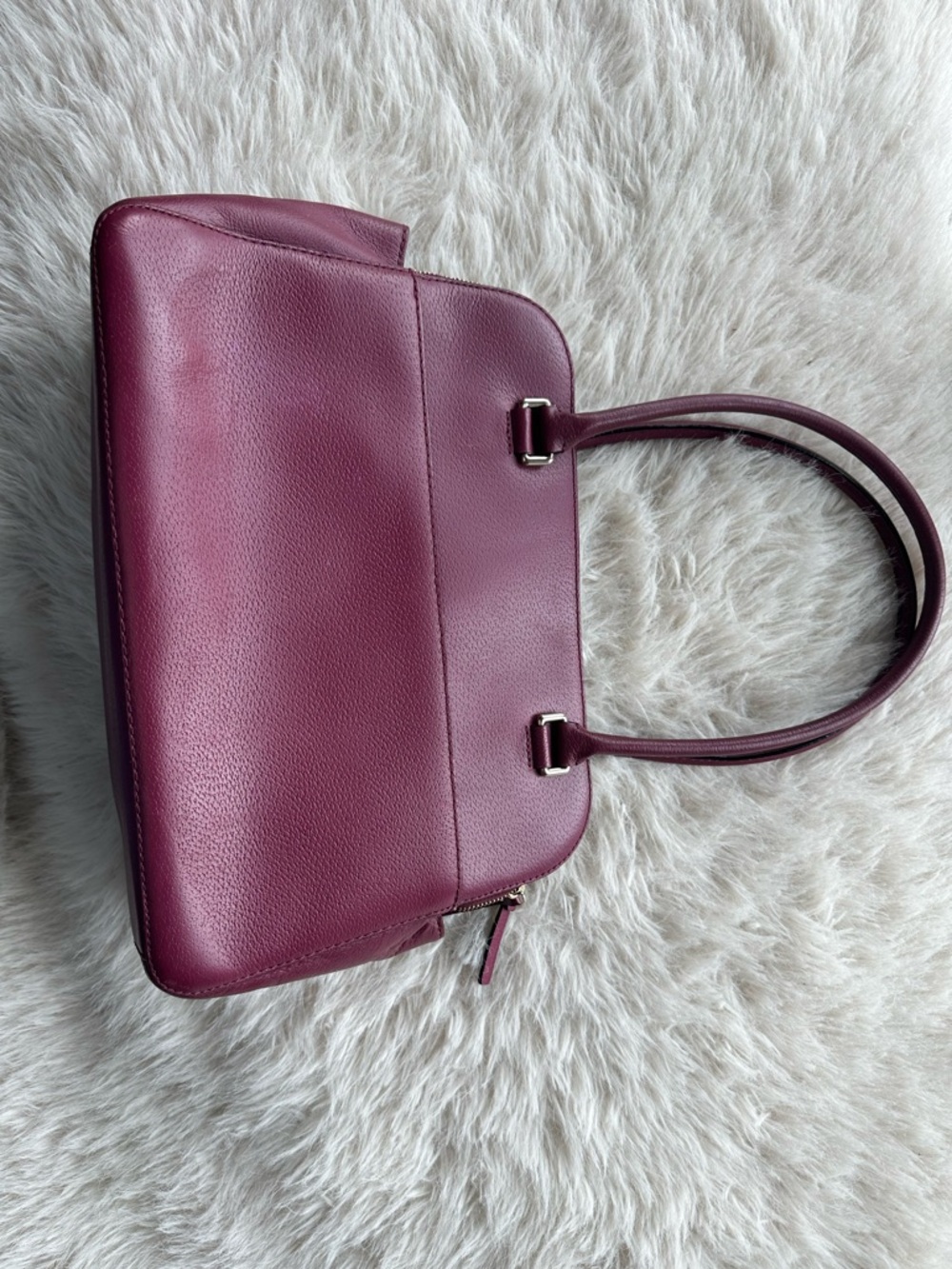 kate spade Plum Leather Satchel - Picture 6 of 16